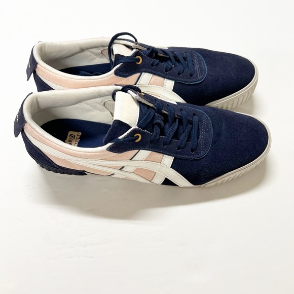Onitsuka Tiger by Asics Womens Navy Pink White Delegation F Sneaker Size 11 - Picture 6 of 13